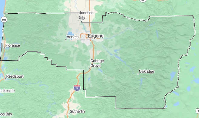 Lane County Service Area Map