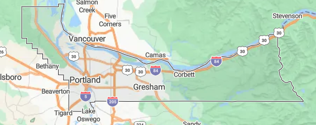 Multnomah County Service Area Map