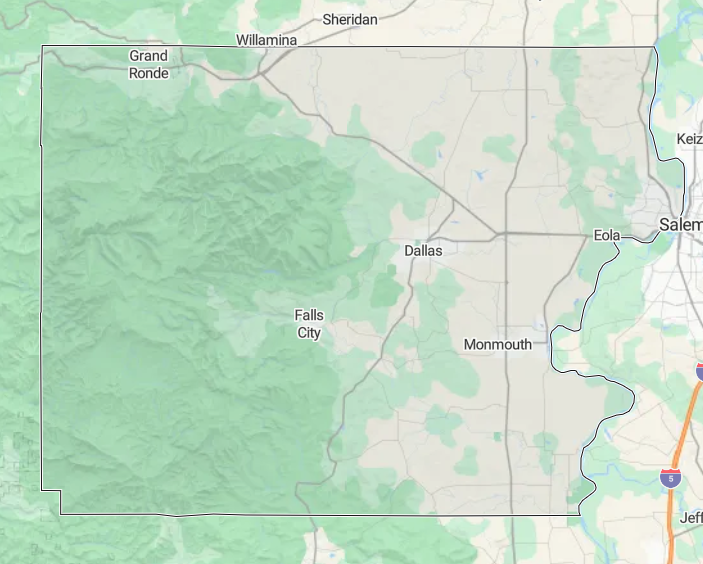 Polk County Service Area Map